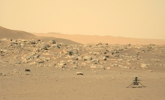 Nach ber drei Jahren auf dem Mars: ''Ingenuity'' schickt letzte Botschaft zur Erde