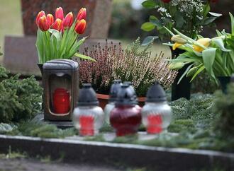 Sterbefallzahlen im Februar über Niveau der Vorjahre