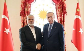 Erdogan ruft Palstinenser bei Treffen mit Hamas-Chef zur ''Einheit'' auf