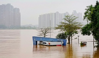 berschwemmungen in Sdchina: Behrden rufen hchste Warnstufe aus