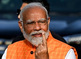 Indiens Regierungschef Modi gibt Stimme bei sechswchiger Parlamentswahl ab