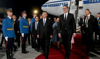 Chinas Prsident Xi trifft auf Europareise serbischen Staatschef Vucic