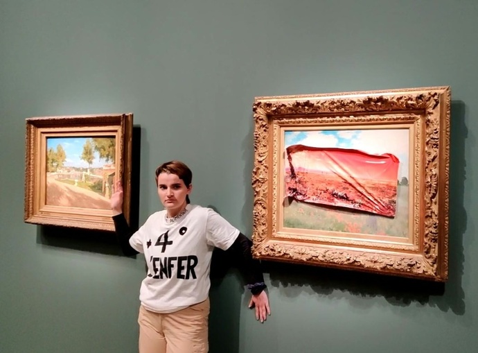 France – Un militant pour le climat dissimule un tableau de Monet au musée de Paris