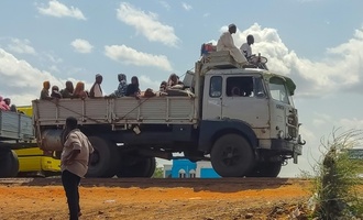 Mehr als 55.000 Menschen fliehen vor Kmpfen aus Stadt im Sdosten des Sudan
