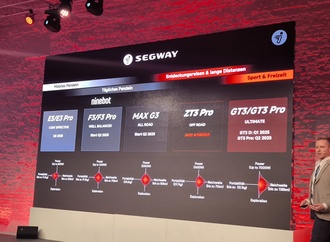 Modelloffensive von Segway-Ninebot  - Fünf auf einen Streich