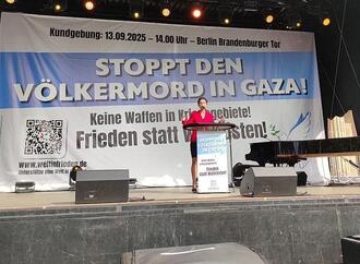 Wagenknecht wirft Israel bei Gaza-Demo ''Vernichtungskrieg'' vor