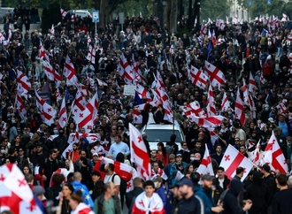 Zehntausende bei Protesten in Georgien - Polizei setzt Tränengas ein