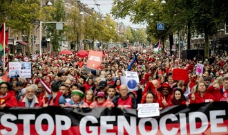 Zehntausende demonstrieren in Amsterdam für Ende des Gazakriegs