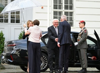 Steinmeier von Van der Bellen bei Staatsbesuch in Österreich empfangen