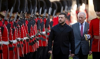 Selenskyj vor Treffen der Koalition der Willigen von König Charles III. empfangen