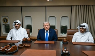 US-Präsident Trump trifft bei Zwischenstopp in Katar Führung des Golfemirats