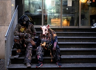 Halloween-Überrest: Vermeintliche Blutspur ruft Polizei in Thüringen auf den Plan