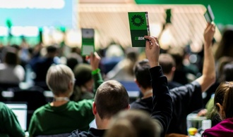 Parteitag: Grüne fordern Taurus für Ukraine und betonen Palästina-Anerkennung