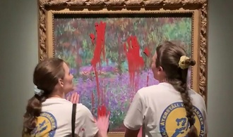 Monet-Gemälde mit Farbe beschmiert: Freispruch für Klima-Aktivistinnen in Schweden