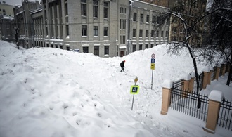 Moskau verzeichnet stärkste Schneefälle seit mehr als 200 Jahren
