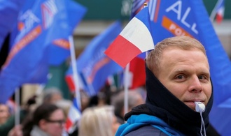 Landesweite Demonstrationen in Frankreich zur Unterstützung der Polizei