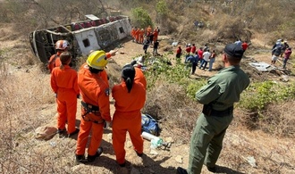 Bus auf Pilgerfahrt verunglückt: Mindestens 16 Tote bei Unfall in Brasilien