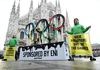 Greenpeace protestiert in Mailand gegen Ölkonzern Eni als Olympia-Sponsor