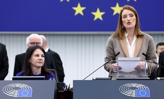 Baerbock in Straßburg: Internationale Ordnung ''wird angegriffen''