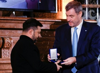 Selenskyj nimmt in München stellvertretend für alle Ukrainer Kleist-Preis entgegen