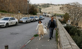 Einschlag von Geschoss im jüdischen Viertel der Altstadt von Jerusalem