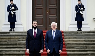 Syriens Übergangspräsident al-Scharaa von Steinmeier in Berlin empfangen
