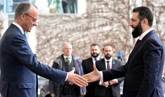 Syrischer Übergangspräsident al-Scharaa von Merz im Kanzleramt empfangen