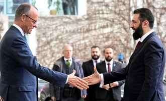 Syrischer Übergangspräsident al-Scharaa von Merz im Kanzleramt empfangen