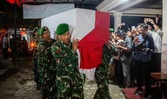 Drei im Libanon getötete Blauhelmsoldaten in Indonesien beigesetzt