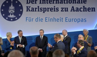 Früherer EZB-Chef Draghi mit Aachener Karlspreis ausgezeichnet