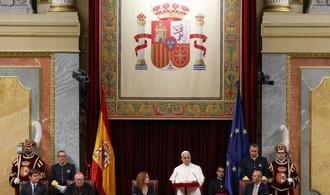 Papst Leo XIV. ruft vor spanischem Parlament zu Frieden und Flüchtlingshilfe auf