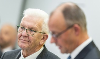 ''Steile Lernkurve'': Kretschmann lobt Amtsführung von Merz