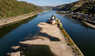 Rhein-Pegelstand bei Kaub steigt leicht auf elf Zentimeter
