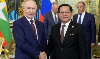 Putin empfängt Myanmars Staatschef Min Aung Hlaing im Kreml