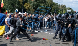 Verletzte bei Auseinandersetzungen zwischen Demonstranten und Polizei in Rumänien
