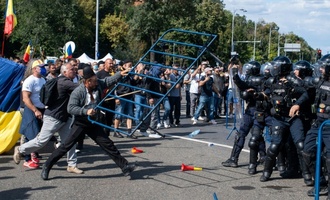 Verletzte bei Auseinandersetzungen zwischen Demonstranten und Polizei in Rumänien