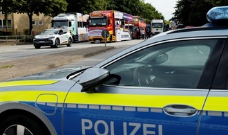 Brand auf Schulgelände in Hessen - Polizei vermutet Anschlag auf Ukraine-Hilfe
