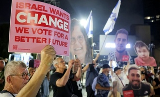 Demonstration gegen Netanjahu in Tel Aviv drei Tage vor Parlamentswahl